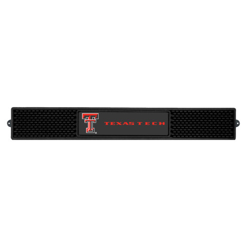 3.25" x 24" Black and Gray NCAA Texas Tech University Red Raiders Drink Mat - IMAGE 1