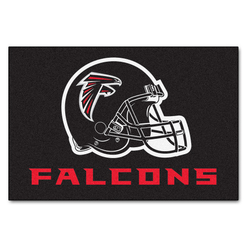 19" x 30" Black and White NFL Atlanta Falcons Starter Rectangular Door Mat - IMAGE 1