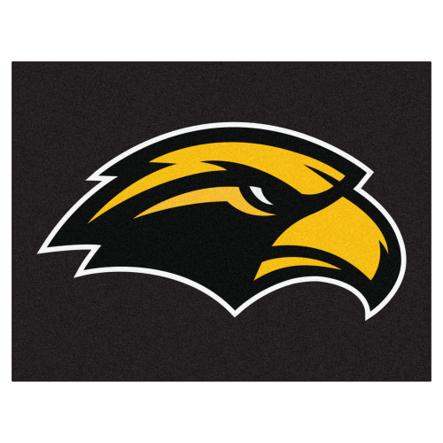 33.75" x 42.5" Black University of Southern Mississippi Southern Miss Golden Eagles All Star Outdoor Mat - IMAGE 1