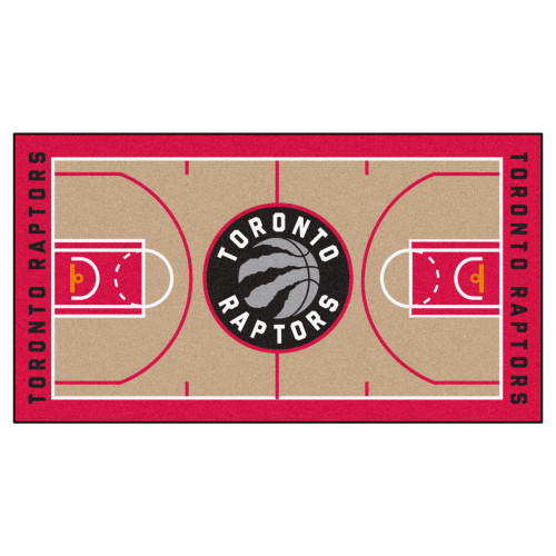 NBA Toronto Raptors NBA Court Large Non-Skid Mat Area Rug Runner - IMAGE 1