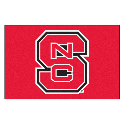 19" x 30" Red NCAA North Carolina State University Wolfpack Starter Mat Rectangular Area Rug - IMAGE 1