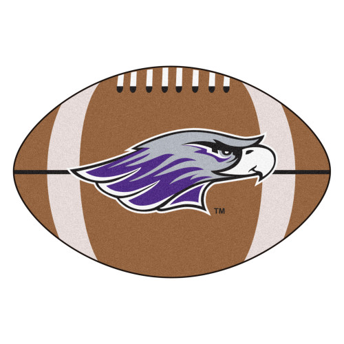 20.5" x 32.5" Brown and Purple NCAA University of Wisconsin Whitewater Warhawks Football Mat - IMAGE 1