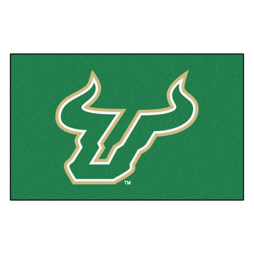 59.5" x 94.5" Green and White NCAA University of South Florida Bulls Ulti-Mat - IMAGE 1