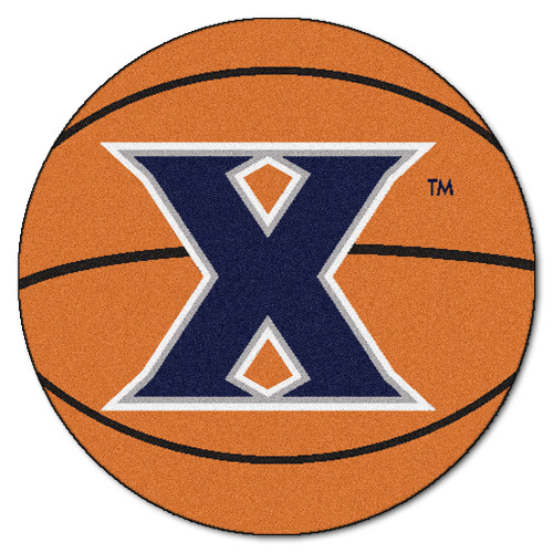 27" Orange and Blue NCAA Xavier University Musketeers Basketball Mat - IMAGE 1