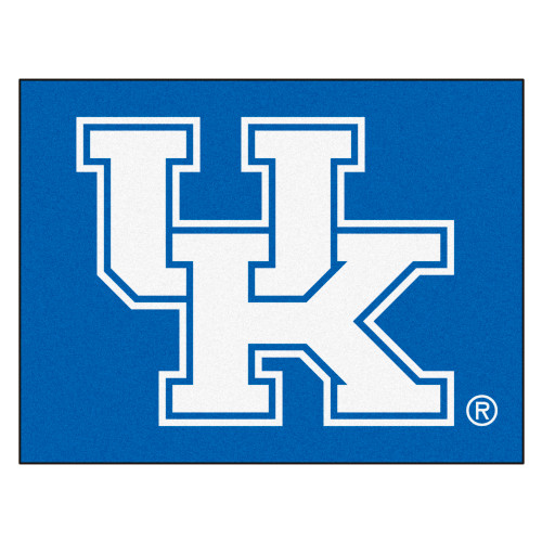 33.75" x 42.5" Blue and White NCAA University of Kentucky Wildcats All Star Rectangular Door Mat - IMAGE 1