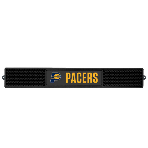 3.25" x 24" Black and Gold NBA Indiana Pacers Drink Mat - IMAGE 1