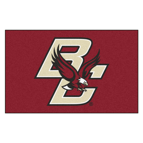 59.5" x 94.5" Red and Black NCAA Boston College Eagles Ulti-Mat Area Rug - IMAGE 1