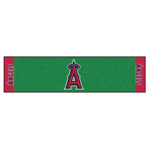 18" x 72" Green and Red MLB Los Angeles Angels Golf Putting Mat - IMAGE 1