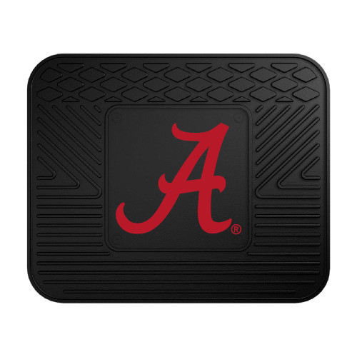 17"x14" NCAA University of Alabama Crimson Tide Black Heavy Duty Rear Car Seat Utility Mat - IMAGE 1