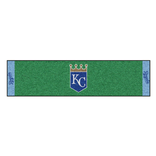 18" x 72" Green and Blue MLB Kansas City Royals Golf Putting May - IMAGE 1