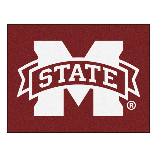 33.75" x 42.5" Red NCAA Mississippi State University Bulldogs All-Star Rectangular Area Rug - IMAGE 1