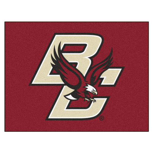 33.75" x 42.5" Red and Black NCAA Boston College Eagles All Star Mat Area Rug - IMAGE 1