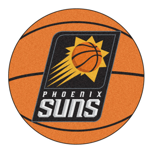 27" NBA Phoenix Suns Basketball Shaped Door Mat - IMAGE 1