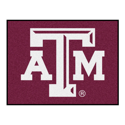 33.75" x 42.5" Red and White NCAA Texas A&M University Aggies All Star Rectangular Area Rug - IMAGE 1