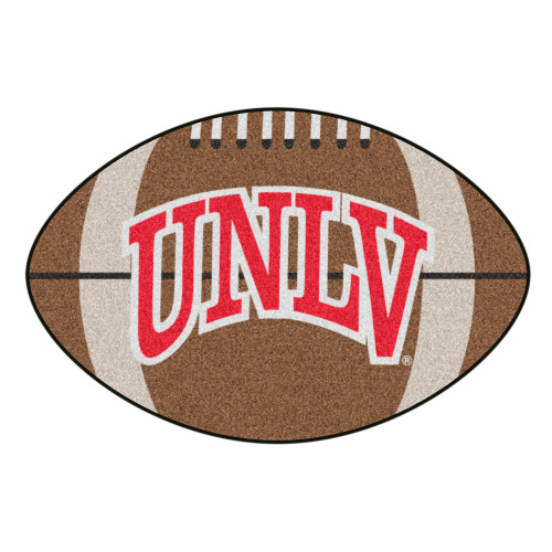 20.5" x 32.5" Brown and Black NCAA University of Nevada, Las Vegas Rebels Football Area Rug - IMAGE 1