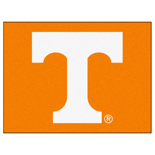 33.75" x 42.5" White NCAA University of Tennessee Volunteers All-Star Non-Skid Rectangular Area Rug - IMAGE 1