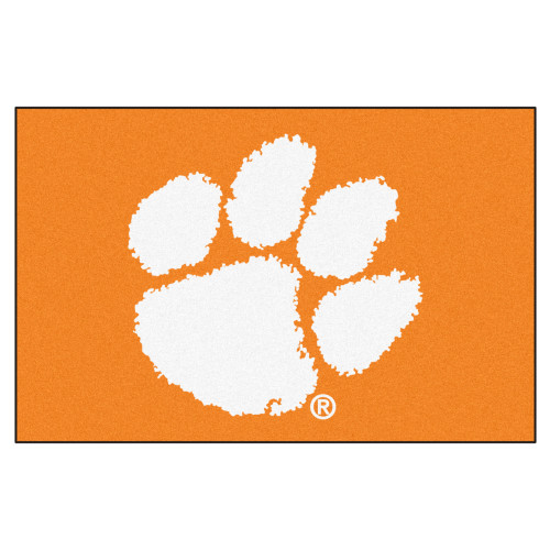 19" x 30" Orange and White NCAA Clemson University Tigers Starter Mat - IMAGE 1