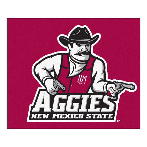 5' x 6' Purple and White NCAA New Mexico State University Aggies Rectangular Outdoor Area Rug - IMAGE 1