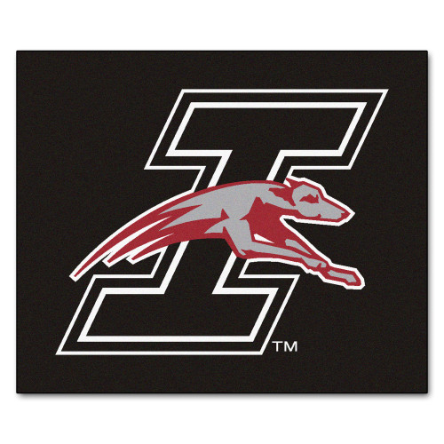 59.5" x 71" Black and Red NCAA University of Indianapolis Greyhounds Tailgater Mat Rectangular Outdoor Area Rug - IMAGE 1