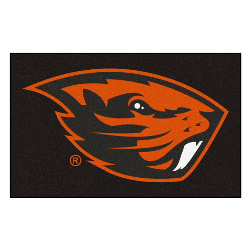 59.5" x 94.5" Brown and Orange NCAA Oregon State University Beavers Ulti-Mat Area Rug - IMAGE 1