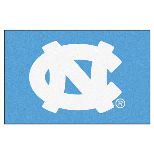 19" x 30" Blue and White NCAA University of North Carolina Chapel Hill Tar Heels Starter Door Mat - IMAGE 1