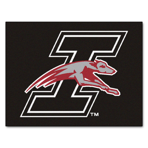 33.75" x 42.5" Black and Red NCAA University of Indianapolis Greyhounds All Star Mat Area Rug - IMAGE 1