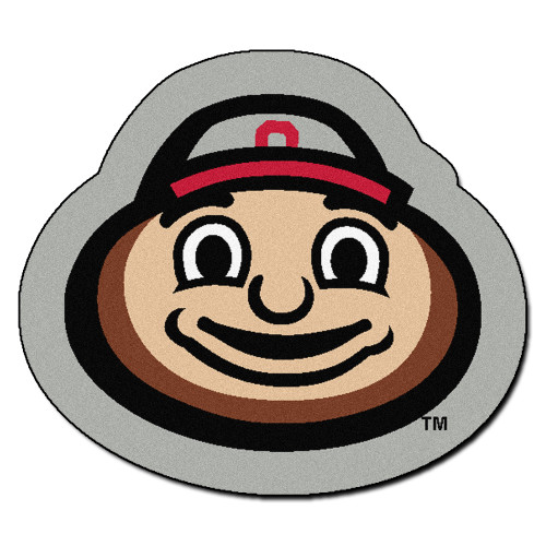 30" x 34.3" Gray NCAA Ohio State University Buckeyes Mascot Mat - IMAGE 1