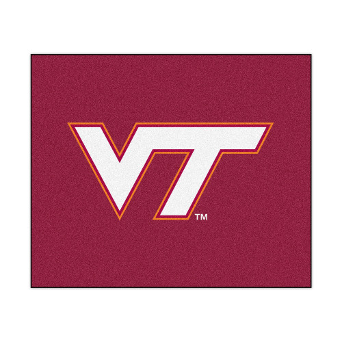 59.5" x 71" Red NCAA Virginia Tech Hokies Tailgater Area Rug - IMAGE 1