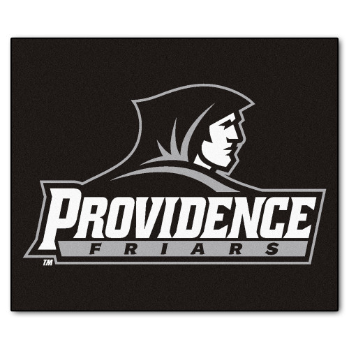 5' x 6' Black and White NCAA Providence College Friars Tailgater Mat Rectangular Outdoor Area Rug - IMAGE 1