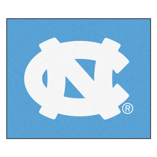 59.5" x 71" Blue and White NCAA University of North Carolina Chapel Hill Tar Heels Tailgater Rug - IMAGE 1