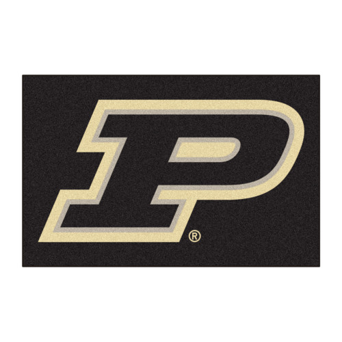 19" x 30" Black NCAA Purdue University Boilermakers Starter Mat - IMAGE 1