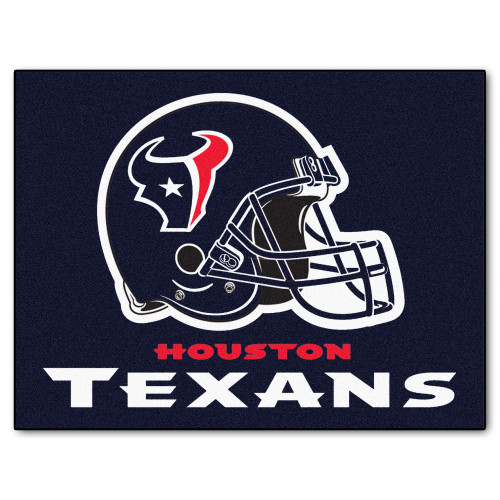 33.75" x 42.5" Blue and White NFL Houston Texans All Star Rectangular Door Mat - IMAGE 1