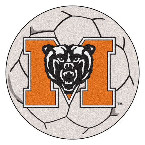27" NCAA Mercer University The Thundering Herd Soccer Round  Ball Mat - IMAGE 1