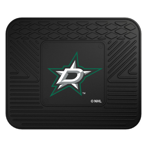 14" x 17" Black NHL Dallas Stars Rear Car Seat Utility Mat - IMAGE 1