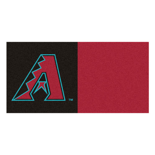 MLB Arizona Diamondbacks Team Carpet Tile Flooring Squares, 20-PC Set - IMAGE 1