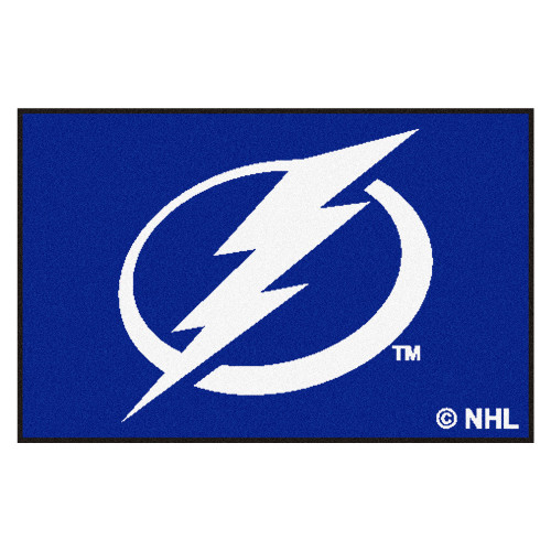 19" x 30" Blue and White NHL Tampa Bay Lightning Starter Rectangular Mat - IMAGE 1