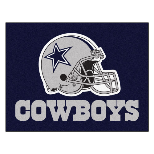 33.75" x 42.5" Blue and Gray NFL Dallas Cowboys All Star Rectangular Door Mat - IMAGE 1