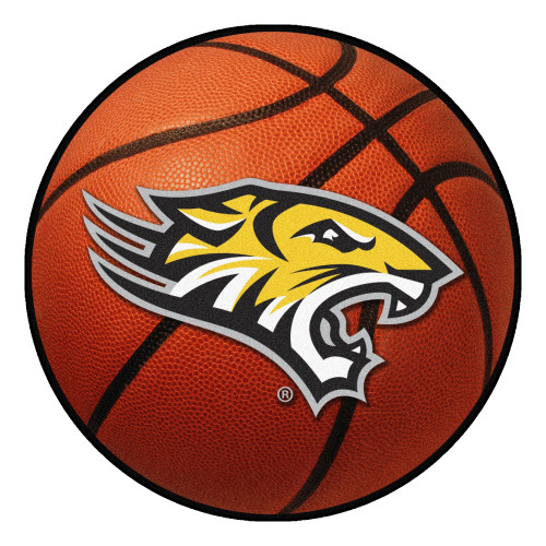 27" Orange and Yellow NCAA Towson University Tigers Basketball Mat - IMAGE 1