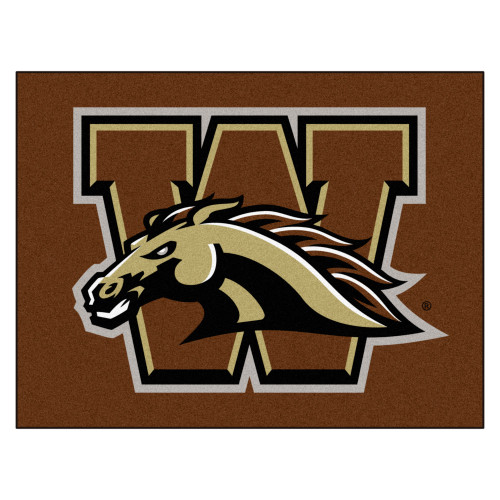 33.75" x 42.5" Brown NCAA Western Michigan University Broncos Rectangular Mat Area Rug - IMAGE 1