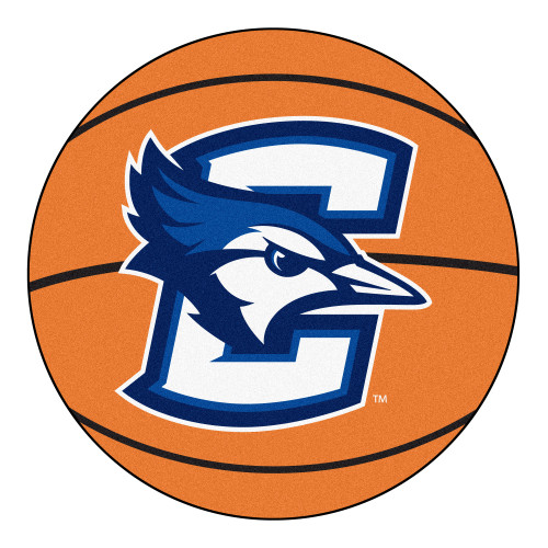 27" Orange and White NCAA Creighton University Bluejays Basketball Mat - IMAGE 1