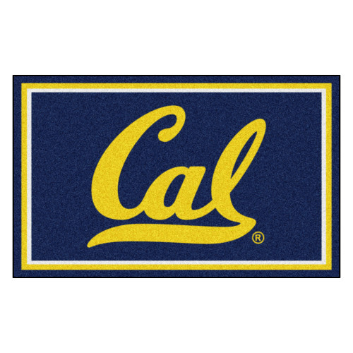 3.6' x 5.9' Blue and Yellow NCAA University of California Berkeley Golden Bears Rectangular Area Rug - IMAGE 1