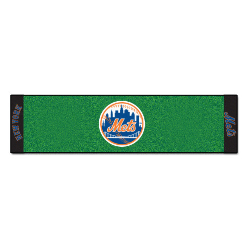 18" x 72" Green and Blue MLB New York Mets Golf Putting Mat - IMAGE 1