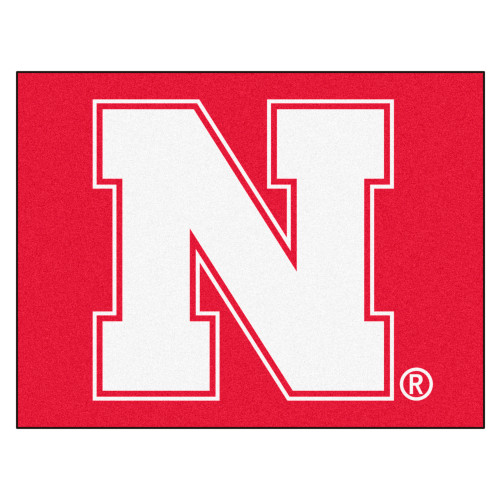 33.75" x 42.5" Red NCAA University of Nebraska-Blackshirts Cornhuskers All Star Mat Area Rug - IMAGE 1