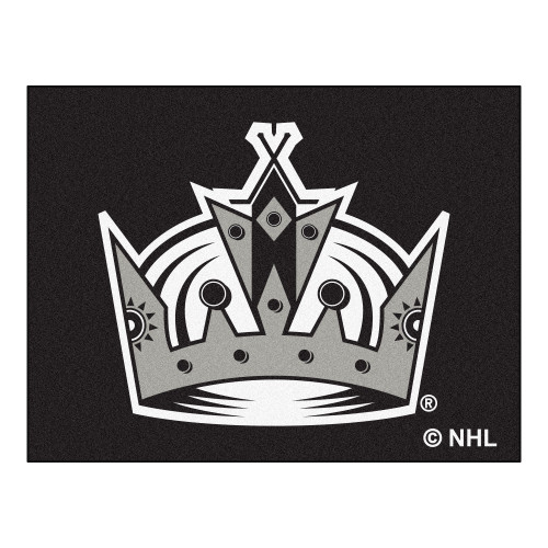 33.75" x 42.5" Gray NHL Los Angeles Kings Starter Mat Rectangular Area Rug - IMAGE 1