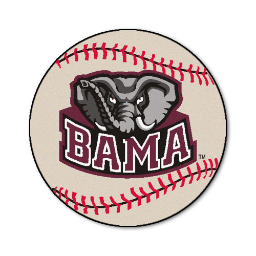 27" Red and Gray NCAA University of Alabama Crimson Tide Mat - IMAGE 1