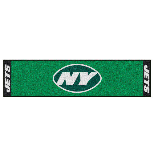 18" x 72" Green and Blue NFL New York Jets Golf Putting Mat - IMAGE 1