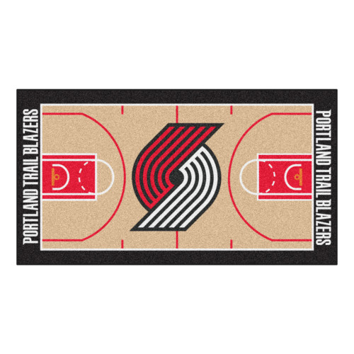 NBA Portland Trail Blazers NBA Court Large Non-Skid Mat Area Rug Runner - IMAGE 1