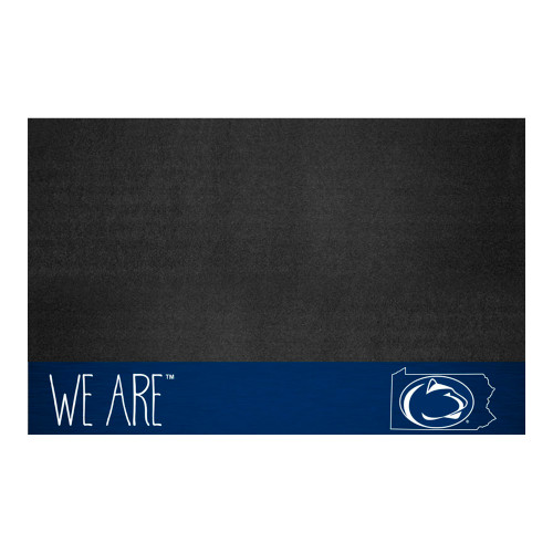 26" x 42" Black and Blue NCAA Penn State Nittany Lions Grill Mat Outdoor Area Rug - IMAGE 1