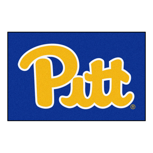 19" x 30" Blue and Yellow NCAA University of Pittsburgh Panthers Starter Door Mat - IMAGE 1