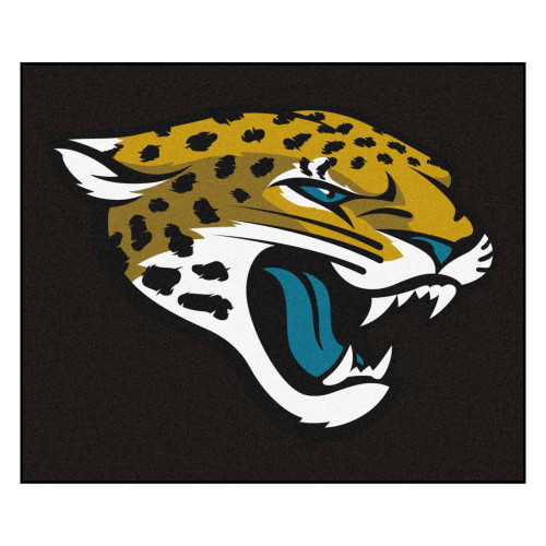 59.5" x 71" Black and Yellow NFL Jacksonville Jaguars Tailgater Rectangular Mat - IMAGE 1